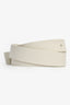 Bottega Veneta White Leather Belt GHW Size 80