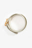Bottega Veneta White Leather Belt GHW Size 80