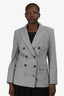 Veronica Beard Grey Double Breasted Blazer Size 10
