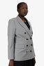 Veronica Beard Grey Double Breasted Blazer Size 10