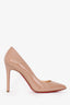 Christian Louboutin Blush Patent Leather Pointed Toe Heels Size 36.5