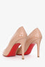 Christian Louboutin Blush Patent Leather Pointed Toe Heels Size 36.5