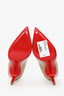 Christian Louboutin Blush Patent Leather Pointed Toe Heels Size 36.5