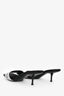 Alexander Wang Black Crystal Embellished Logo 'Jessica' Sandals Size 36