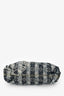 Louis Vuitton 2000 Blue Denim Monogram Striped Pleaty Shoulder Bag