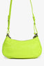 Balenciaga Neon Yellow Leather 'Le Cagole' Crossbody Bag with Strap