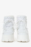 Prada White Nylon Moon Boots Size 37/38