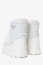 Prada White Nylon Moon Boots Size 37/38
