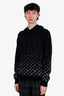 Louis Vuitton Black Cotton Gradient Monogram Hoodie Size L Mens