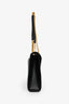 Saint Laurent Black Chevron Grained Leather Large Envelope Bag