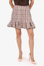 Lovers and Friends Pink Tweed Mini Skirt Size S