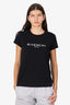 Givenchy Black Logo Print T-shirt Size M