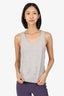 MM6 Maison Margiela Grey Cut-out Back Tank Top Size M