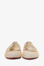 Christian Louboutin Mesh/Crystal Embellished 'Follies' Pointed Flats Size 39