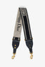 Christian Dior Black Logo Canvas Guitar Strap
