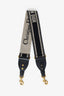 Christian Dior Black Logo Canvas Guitar Strap