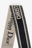 Christian Dior Black Logo Canvas Guitar Strap