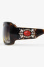 Dolce & Gabbana Brown DG 6053-G Embellished Square Sunglasses