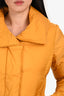 Weekend Max Mara Yellow Down Puffer Jacket Size 2 US