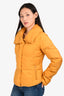 Weekend Max Mara Yellow Down Puffer Jacket Size 2 US