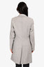 Holt Renfrew Light Grey Wool/Angora Fitted Coat Size 8