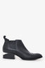 Alexander Wang Black Leather Kori Ankle Boots Size 37