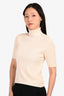 Thom Browne White Wool Turtleneck Sweater Size 44