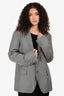 Helmut Lang Grey Nylon Blazer Size 38