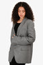 Helmut Lang Grey Nylon Blazer Size 38