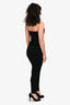 Pierre Balmain Black Strapless Jumpsuit Size 42
