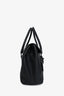 Fendi Black Grained Leather Contrast Stitch Top Handle Tote