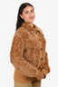 Missoni Brown Wool Shearling Jacket Size 42