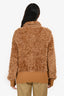 Missoni Brown Wool Shearling Jacket Size 42