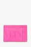 Valentino Pink Leather Card Holder