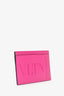 Valentino Pink Leather Card Holder