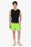 Versace Neon Green Medusa Swim Shorts Size 6 Mens