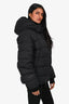 Moncler Black Down Logo Puffer Jacket Size 1