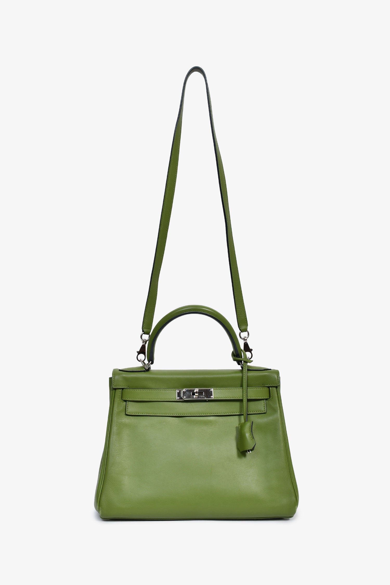 Hermès 2009 Green Pelouse Swift Leather Retourne Kelly 28 – Mine