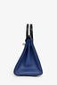Hermès 2018 Blue Sapphire Taurillion Novillo And Blue Marine Matte Alligator Touch Birkin 25 RGHW