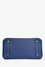 Hermès 2018 Blue Sapphire Taurillion Novillo And Blue Marine Matte Alligator Touch Birkin 25 RGHW