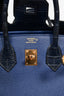 Hermès 2018 Blue Sapphire Taurillion Novillo And Blue Marine Matte Alligator Touch Birkin 25 RGHW