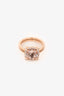 David Yurman 18k Rose Gold 'Chatelaine® Pavé Bezel' 9mm Ring Size 6.5