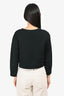 Fendi Black Cotton Blend Monster Crop Sweatshirt Size 38