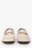 Gucci White Leather Horsebit Loafers Size 37