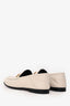 Gucci White Leather Horsebit Loafers Size 37