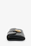 Louis Vuitton Black Mahina Leather 'Amelia' Long Wallet