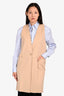 Max Mara Beige Camel Hair Long Vest Size 2 US
