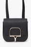Hermès 2024 Black Epsom Leather Mini Della Cavalleria Crossbody bag