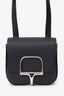 Hermès 2024 Black Epsom Leather Mini Della Cavalleria Crossbody bag