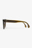 Pre-Loved Chanel™ Khaki Frame CC Square Sunglasses